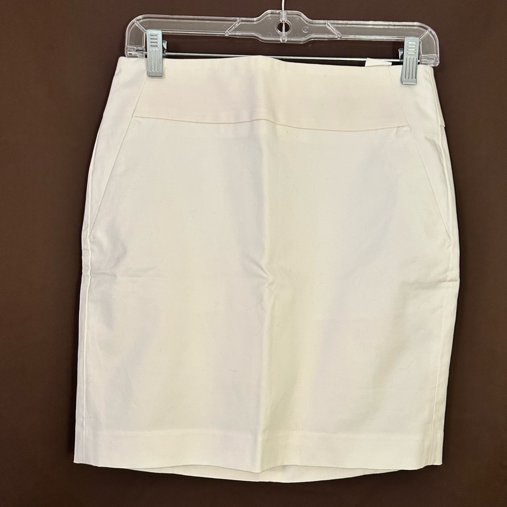 NWT Ann Taylor White Pencil Skirt